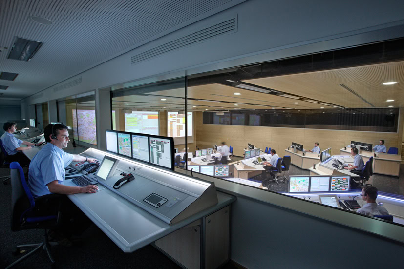 Aufnahme einer Leitstelle der Feuerwehr